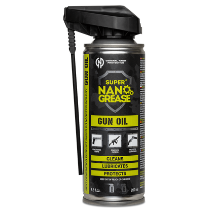 GNP Defend Gun Oil, 200 ml (6.8 fl oz) aerosol can with spray nozzle