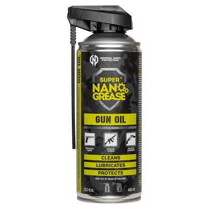 GNP Defend Gun Oil, 400 ml (13.5 fl oz) aerosol can with spray nozzle